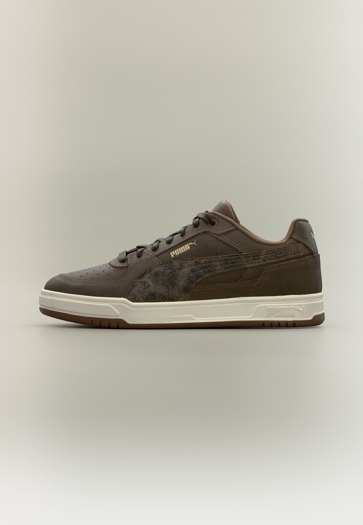 PUMA CAVEN III CRAFTED - Trainers - chocolate/cashew brown/gum
