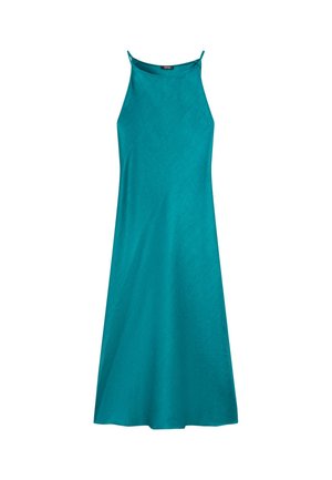 Massimo Dutti, FLOWING SATIN MIDI DRESS - Vestito casual - dark blue