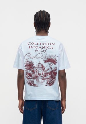 Jack & Jones, JORATOCHA SKETCH BACK TEE SS CREW NECK - Printtipaita - ice water