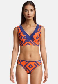 BECO the world of aquasports - BIKINI NYLON PRINT - Bikini - blau-orange Thumbnail Image 1