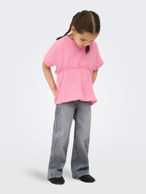ONLY MINI, KMGTHYRA LIFE S/S TOP WVN NOOS - Blouse - cashmere rose