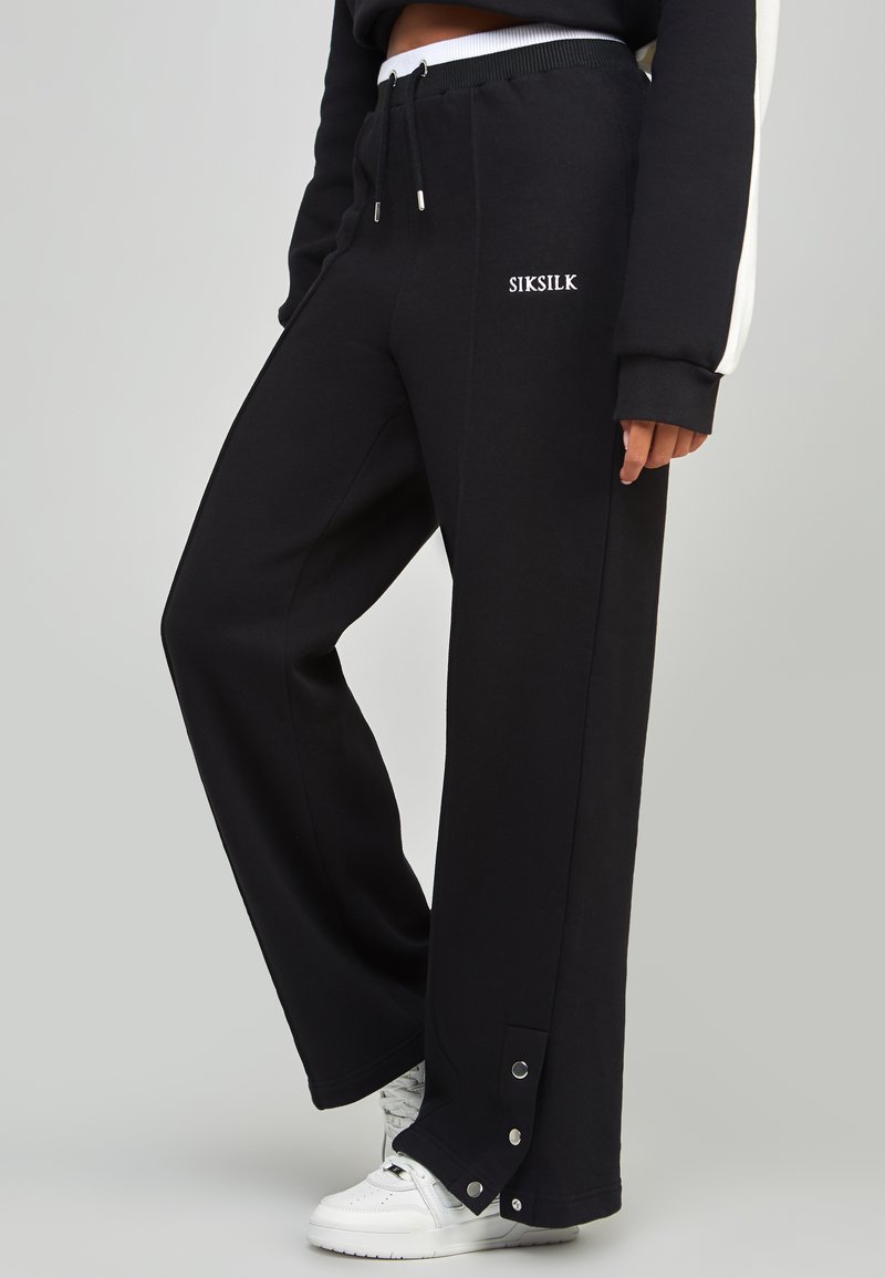SIKSILK WIDE LEG - Teplákové kalhoty - black