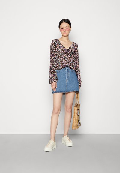 Noisy May regular fit cap sleeve t-shirt in black | ASOS