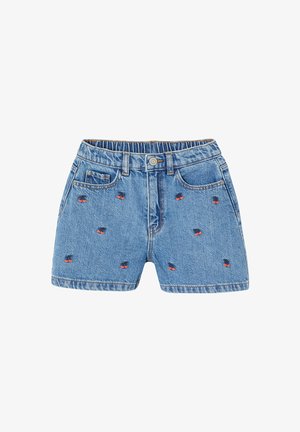 Vertbaudet, MIT STICKEREIEN - Jeans Shorts - mittelblau