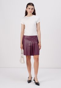 ONLY ONLARTZY LIFE SKIRT - Minisukně - mauve wine