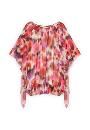 Fiorella Rubino, TUNICA CON STAMPA ACQUERELLO - Blouse - fucsia