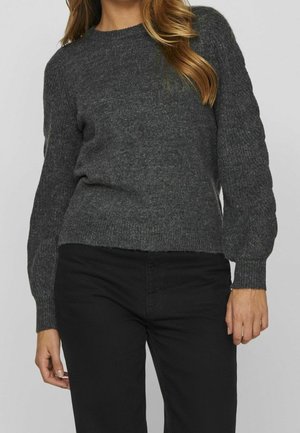 Pullover - mottled dark grey