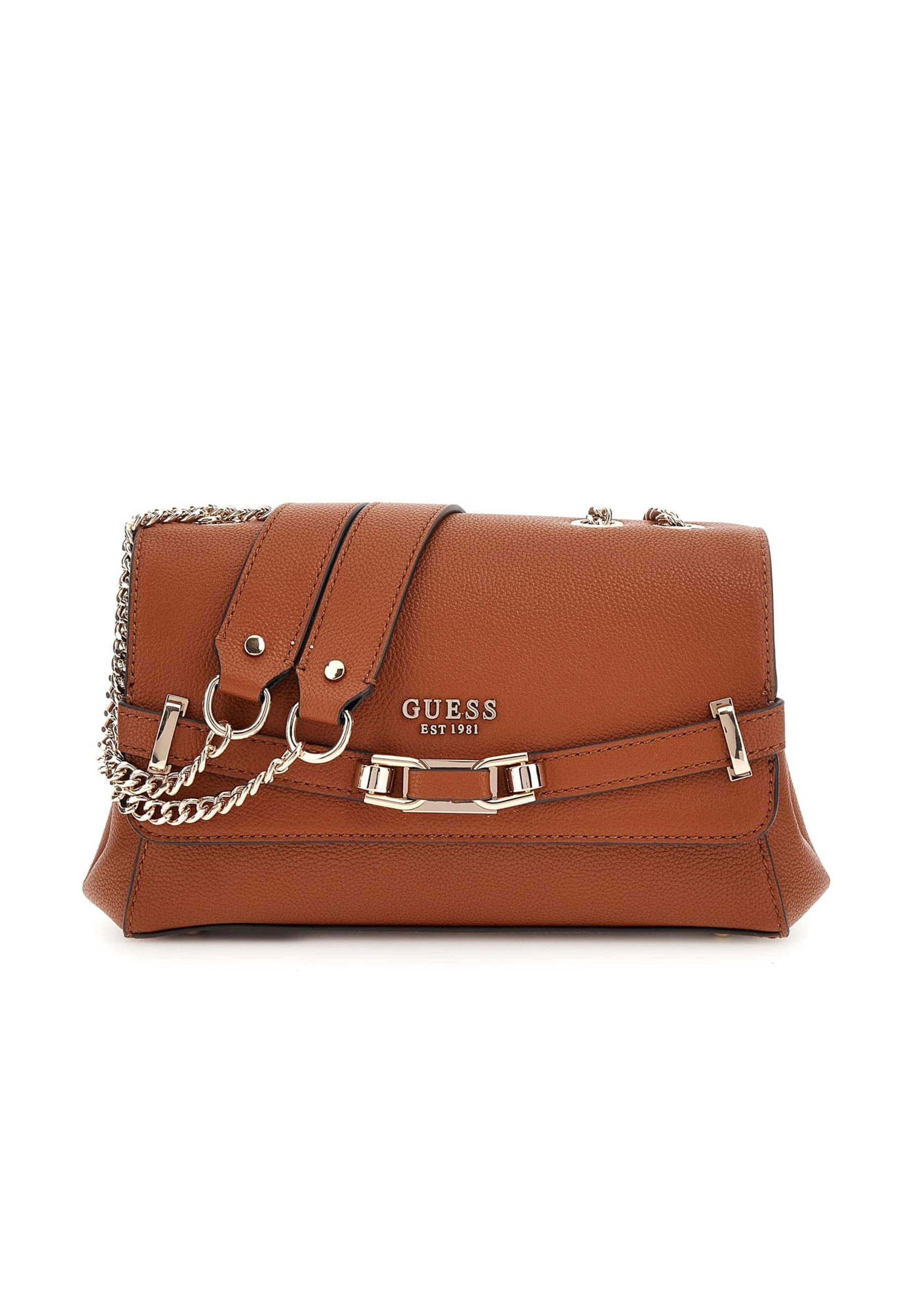 Sac Bandoulière GUESS En Faux Cuir Marron - Taille Moyenne, Excellent état - Neuf Sans étiquette