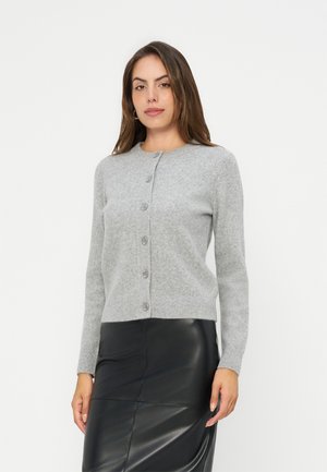 Anna Field by Zalando, BASIC WOOL MIX CARDIGAN - Жилетка - grey melange
