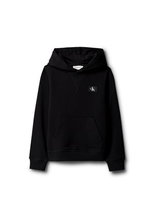 Calvin Klein Jeans, LABEL HOODIE UNISEX - Kapuutsiga pusa - black