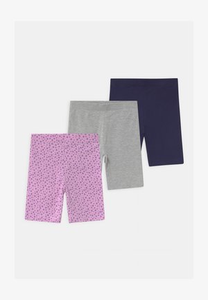3 PACK - Shorts - dark blue/grey/purple
