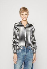 JDY JDYFIFI - Button-down blouse - black/cloud dancer