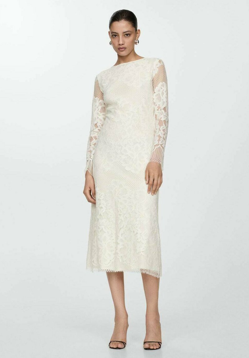 Mango ADELE-A - Robe de soir?�e - off-white/?�cru - ZALANDO.FR