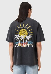 AllSaints CREW - T-shirts print - washed black