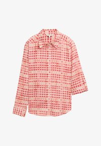 Unselected, berry red check design