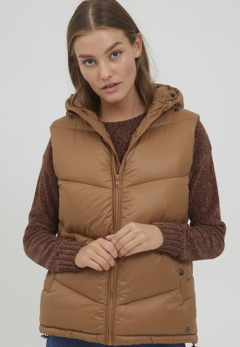 Damen Leichte Jacken | Oxmo OXTABITA Weste thrush/braun - LI43537 Damen Leichte Jacken | Oxmo OXTABITA Weste thrush/braun - LI43537