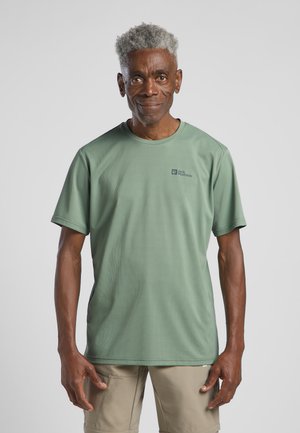 Jack Wolfskin DELGAMI S/S  - Sport T-shirt - eucalyptus