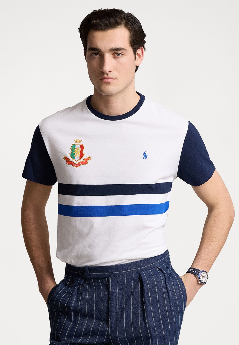 Ralph Lauren POLO RALPH LAUREN CLASSIC FIT short sleeve polo shirt, men's size M cotton Blue type light blue Vintage Second Hand