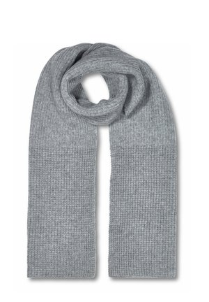 Luxury Scarf Patched Cotton-blend - Écharpe - light greymel