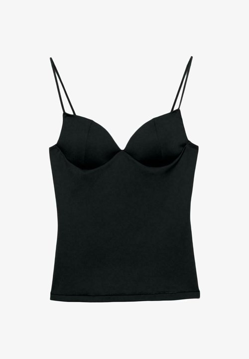Stradivarius Corsetry Inspired top · nero