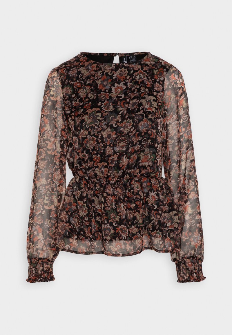 Vero Moda VMPHILINE O-NECK - Μπλούζα - black