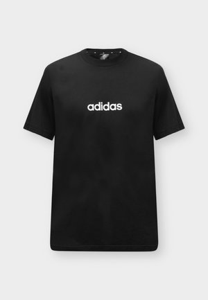 adidas Sportswear, ESSENTIALS LINEAR SINGLE TEE - Тениска с щампа - black white