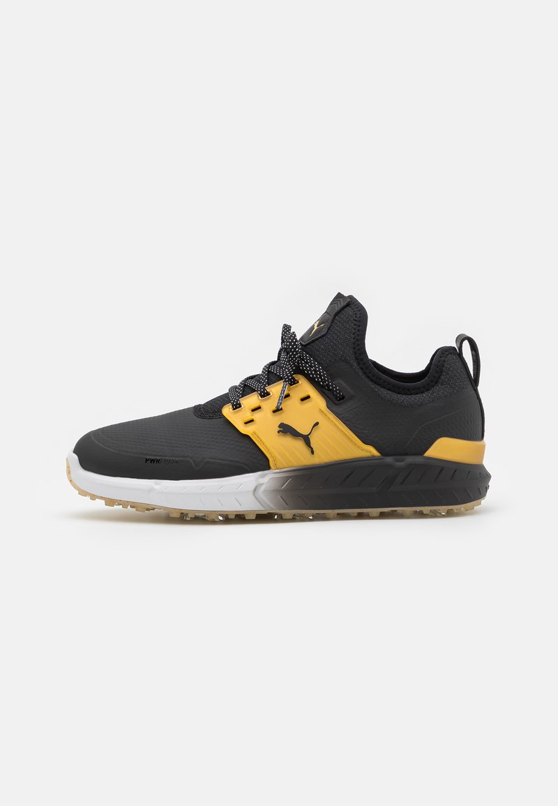 puma ignite black and gold