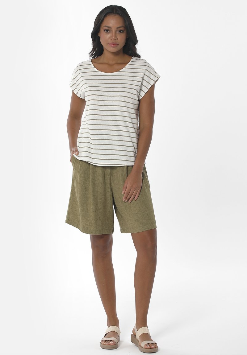 Damen Kleider | ORGANICATION Shorts olive/oliv - PR32198 Damen Kleider | ORGANICATION Shorts olive/oliv - PR32198