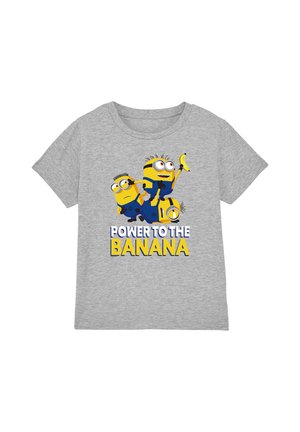 Universal Studios, DESPICABLE ME 4/FOOD IS LIFE UNISEX - Print T-shirt - mottled light grey