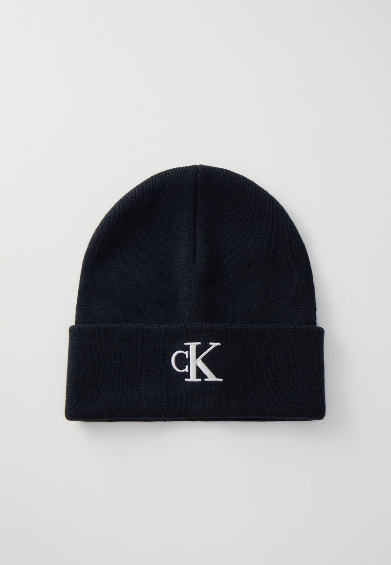 Calvin Klein Jeans EMBRO BEANIE UNISEX - Beanie - black/mirage gray