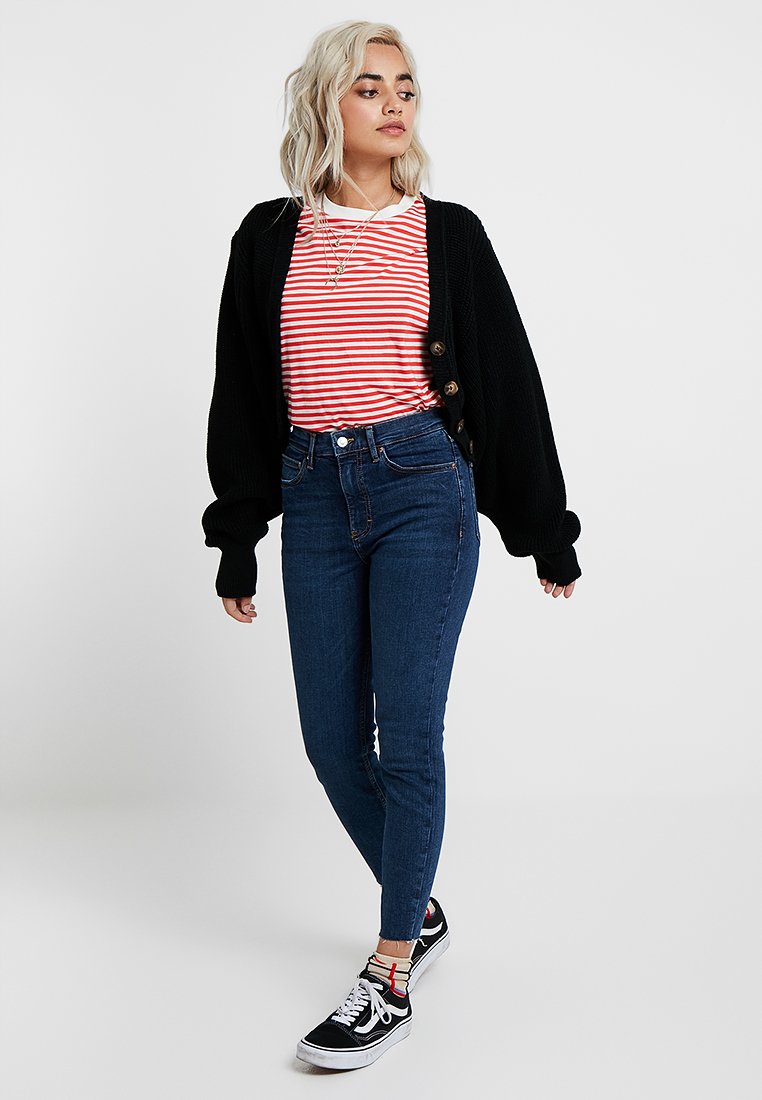 vintage indigo raw hem jamie jeans