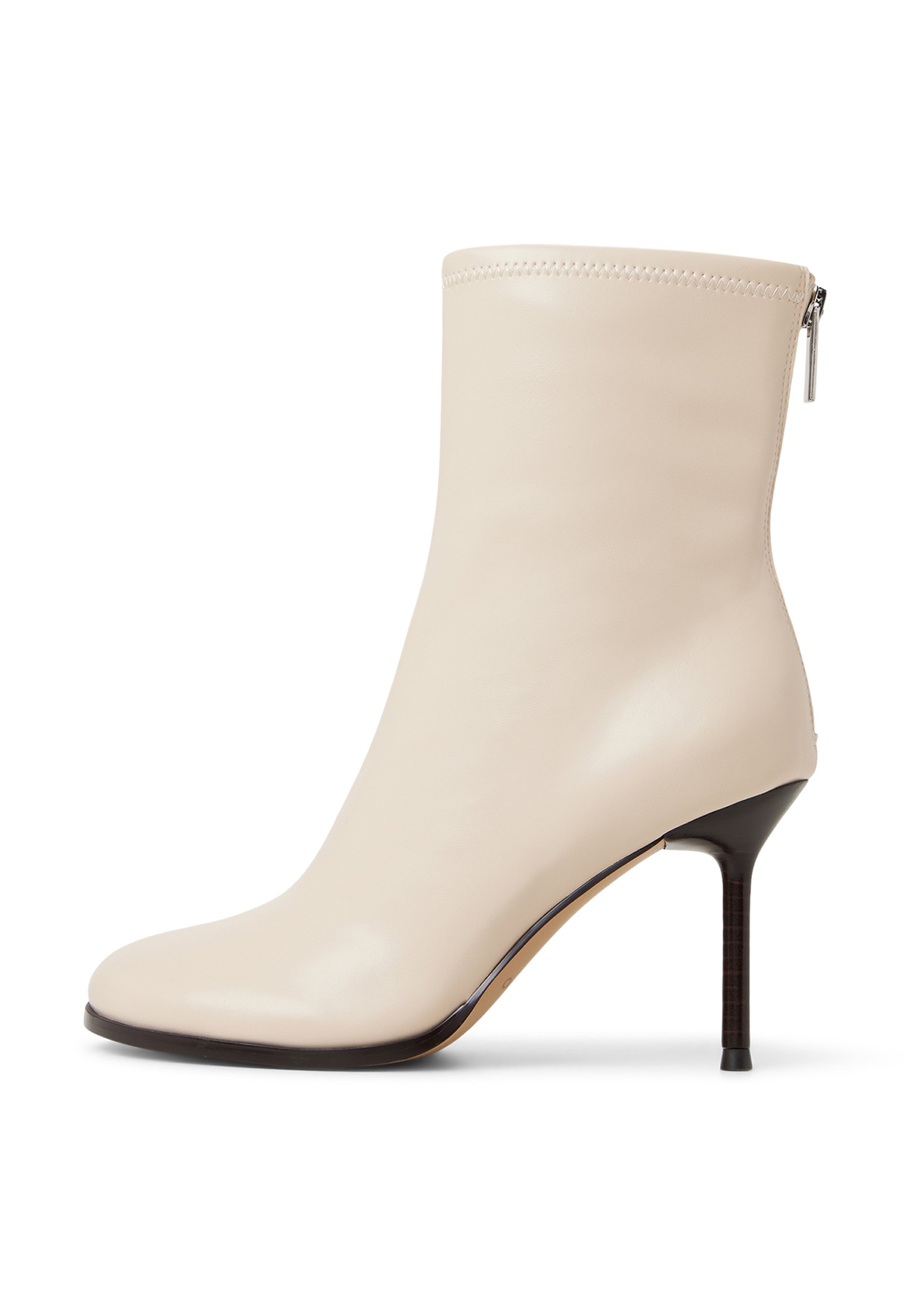 Aldo White Side-Zip Leather Ankle Booties ALDO Ereliclya white wedge shoes sneakers | Mercari main image 3