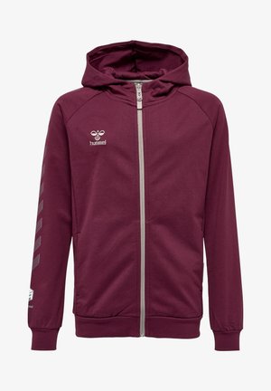 MOVE GRID ZIP - Sweat zippé - grape wine