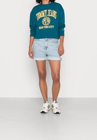 Tommy Jeans Felpa - mottled teal