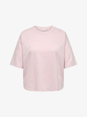 ONLY Carmakoma CARLUNA - Potiskana majica - pale lilac