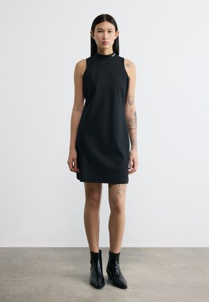 MOCK MINI DRESS - Žerzejové šaty - black