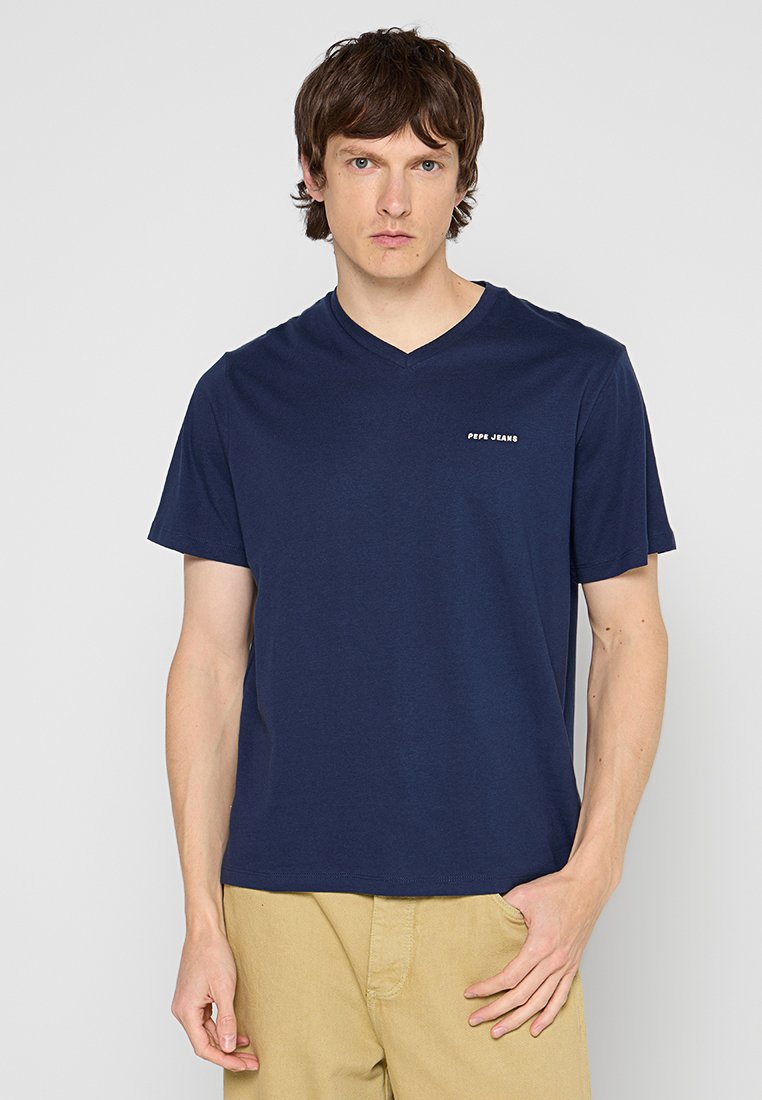 Pepe Jeans T-shirt basic donkerblauw