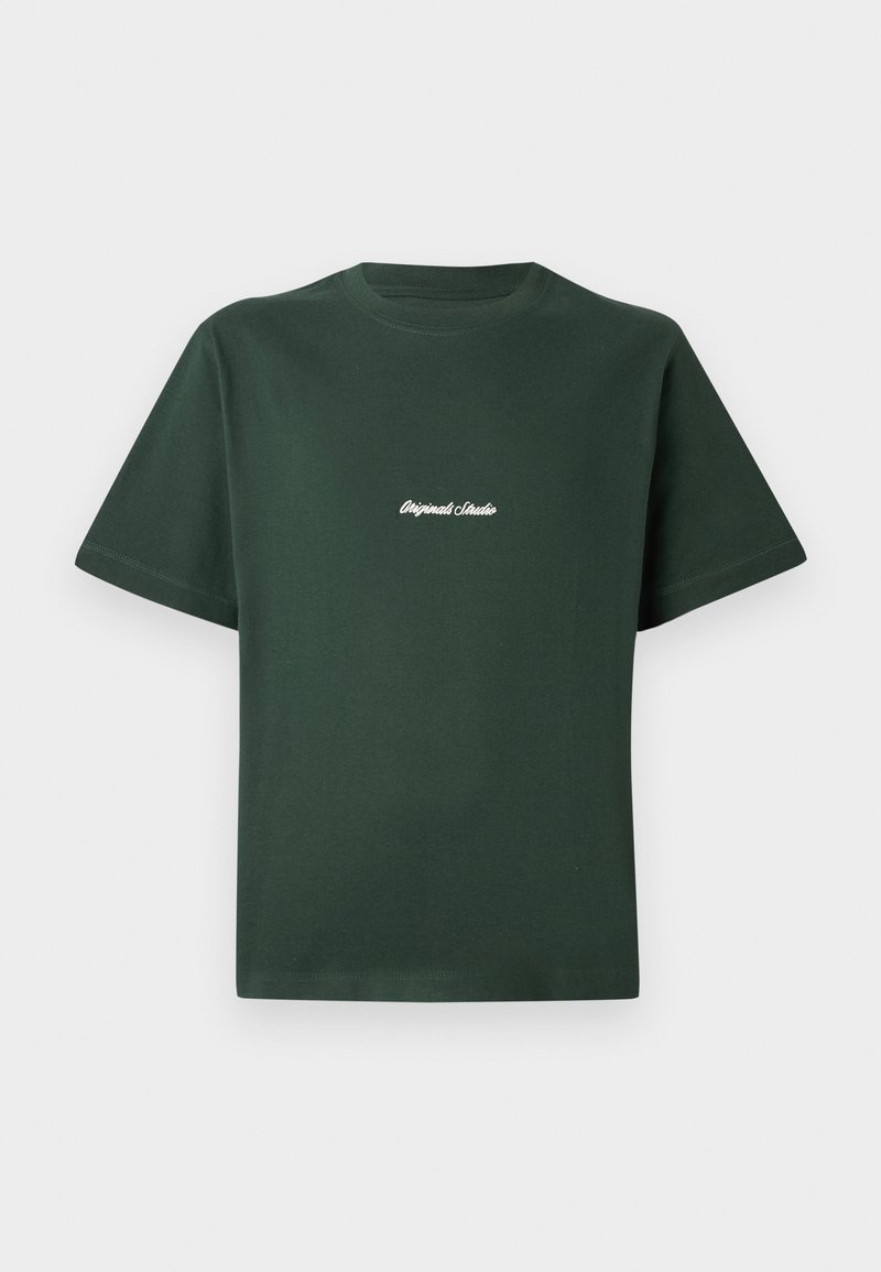 jack & jones T-shirt basic donkergroen