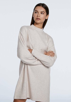 KURZES - Robe en jersey - stone