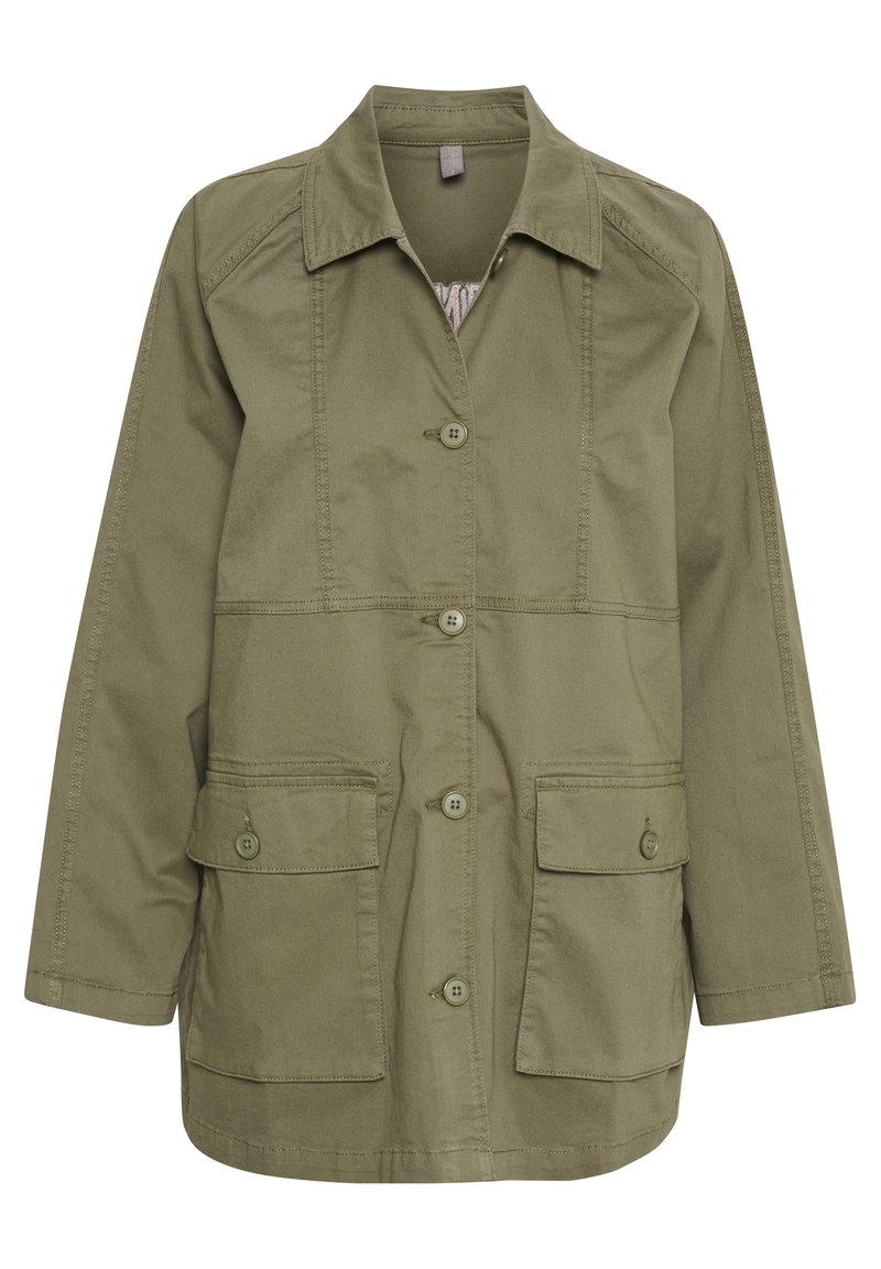 culture Halflange jas donkergroen culture Halflange jas donkergroen