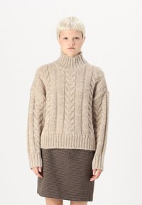 Vero Moda VMGRACE HIGHNECK - Pulover - silver mink