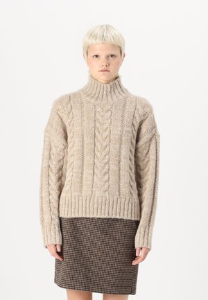 Vero Moda VMGRACE HIGHNECK - Pullover - silver mink