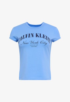 Calvin Klein Jeans, SS GRAPHIC LOGO BABY TEE - Camiseta estampada - blue descent