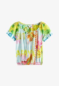Non sélectionné, stripe tropical print