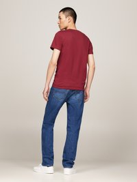 Tommy Jeans SLIM TEE 2 PACK - T-shirt basic - red carpet/green