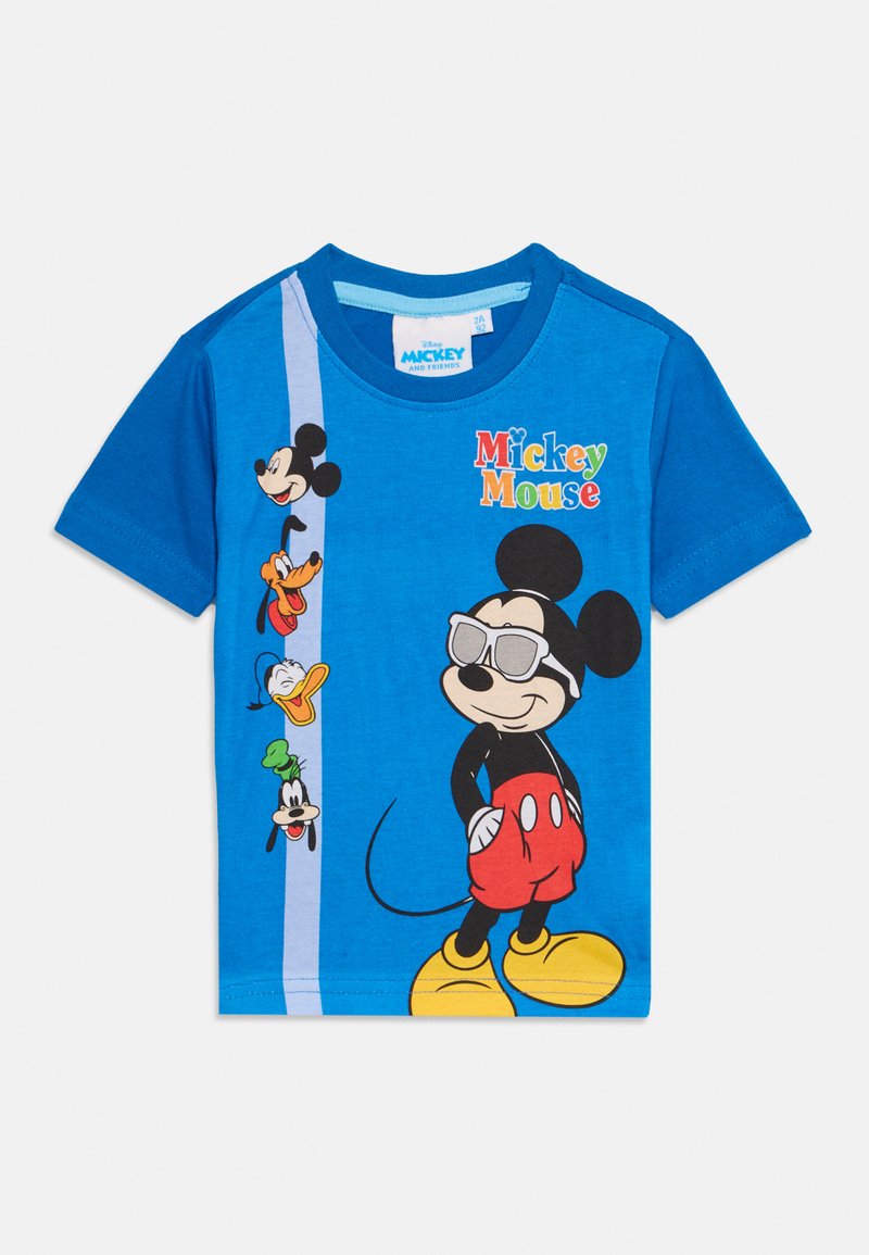 Mickey & Minnie T-shirt print blauw
