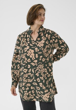 IRIS - Tunika - green/pink leopard print