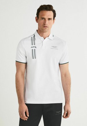 AMR RACING STRIPE - Polo shirt - white
