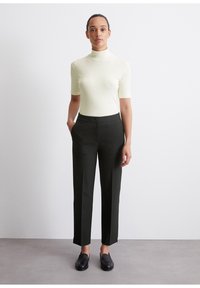 Marc O'Polo PANTS SLIT DETAIL - Housut - black