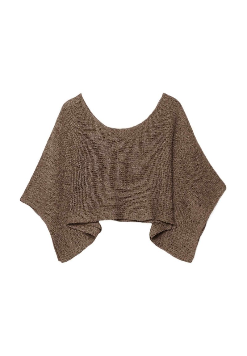 Stradivarius BASIC - Cape - mottled light brown/hellbraun-meliert ...
